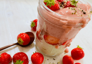 Tag 1 Mittag: Beeren Creme Smoothie