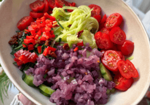 Tag 1 Abend: Regenbogen Salat