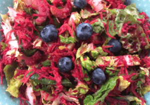 Rot Blau Salat